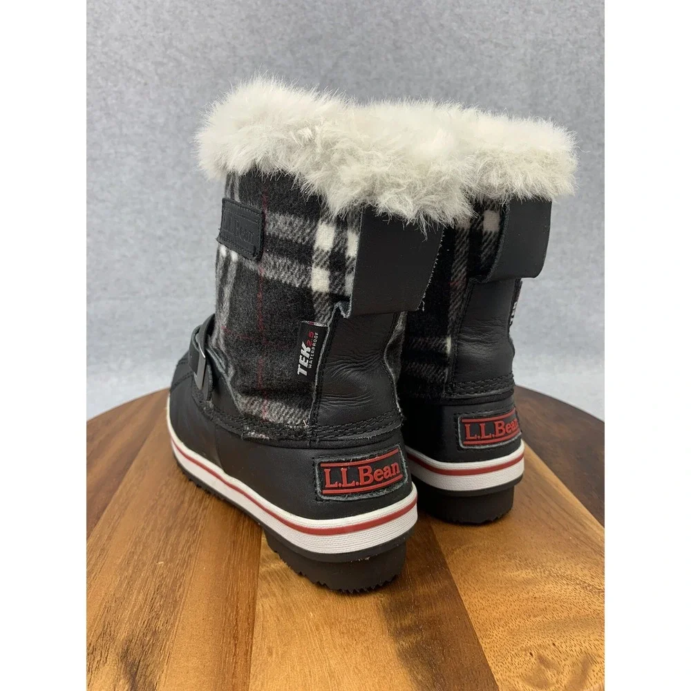 L.L. Bean TEK 2.5 Waterproof Half Calph Insulated Furry Women Boot Sz 7 (501792)